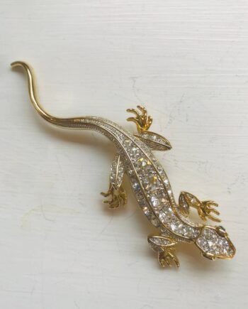Large Gecko brooch