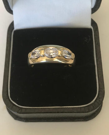 14k Gold CZ ring