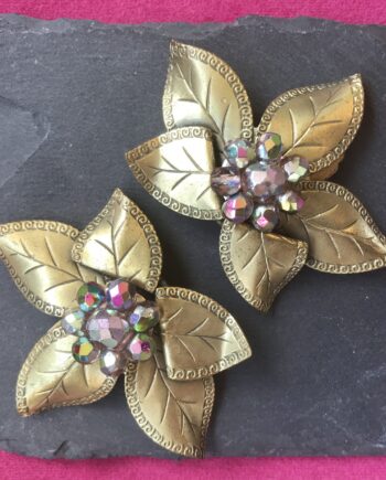 Vintage sparkly hair clips