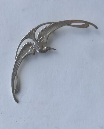 Swirling Seagull Brooch (newly made)