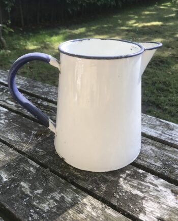 Vintage enamel jug