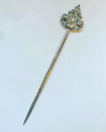 French Silver meat skewer or Brochette