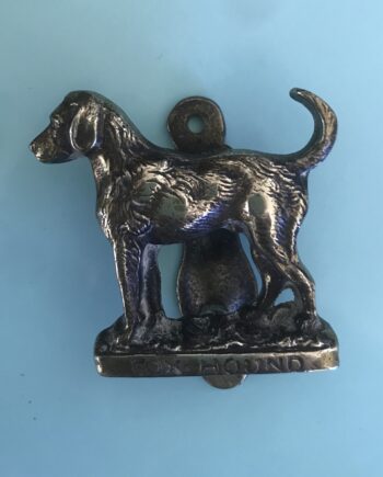 Vintage brass Fox Hound Door knocker