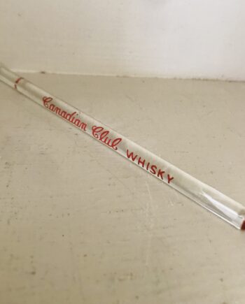 Canadian whisky glass swizzel stick