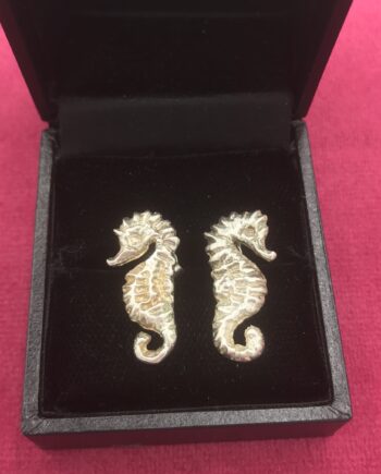 Silver Seahorse Earrings