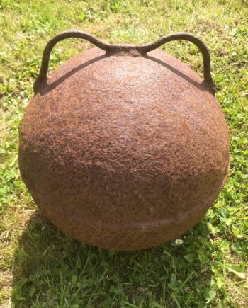 Large Rusted Vintage Metal Buoy