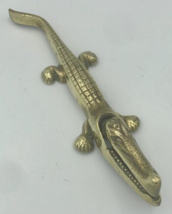 Vintage, Brass, Crocodile Nutcrackers