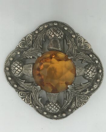 Large Scottish Thistle Brooch/Pendant