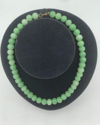 Green Adventurine 1950s Necklace