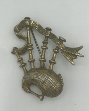 Vintage Bagpipes Brooch