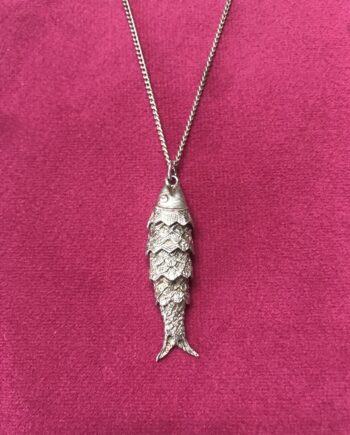 Silver Articulated Fish Necklace