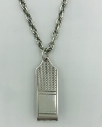 Silver Napkin Clip Pendant