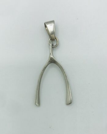 Silver Wishbone Pendant