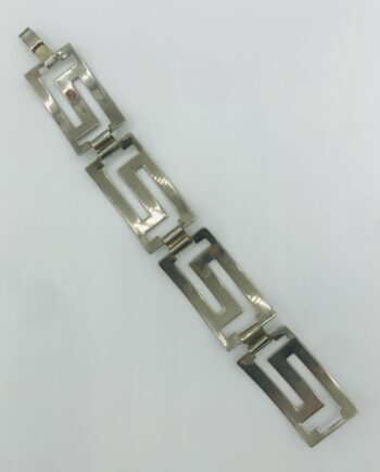 Geometric Silver Bracelet