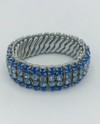 1960s Blue Sparkly Cocktail Bracelet