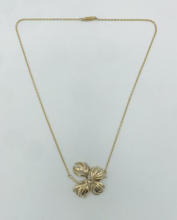 9 Carat Gold Flower Necklace