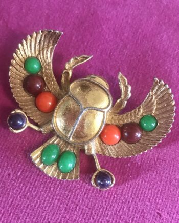 Colourful, Scarab Beetle Brooch