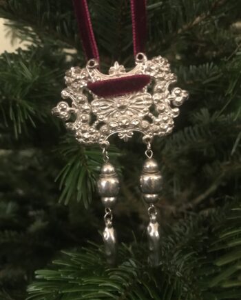 Handmade Vintage Silvery Drop Decoration