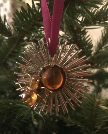 Handmade Amber Bug Decoration