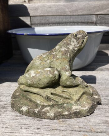 Aged Reconstituted Stone Frog