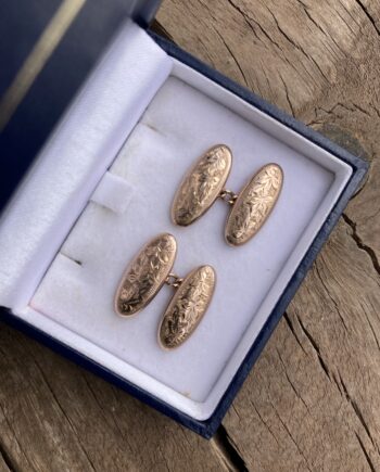 9 carat Rose Gold Cufflinks