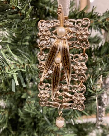 Handmade Gold Leaf and Pearl Decoration