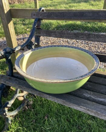 Green Victorian Washbowl