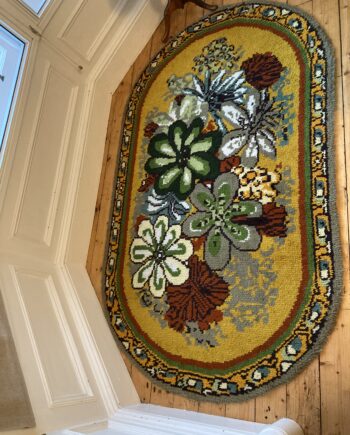 Colourful Oval Vintage Rug