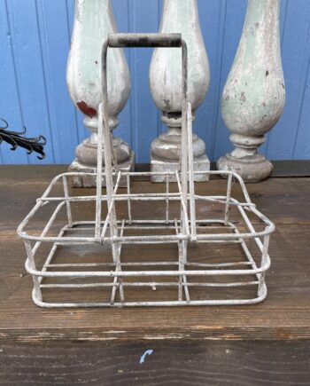 Vintage Metal Bottle Carrier