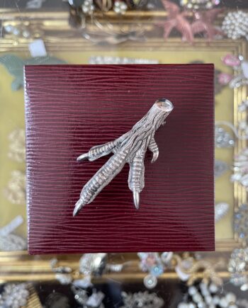 Silver Talon Brooch
