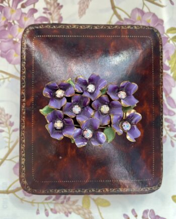 Vintage Violets Brooch