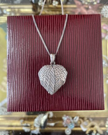 Silver Angel Wings Locket