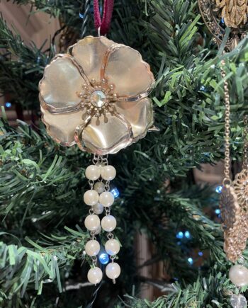 Handmade Vintage Gold Flower Decoration