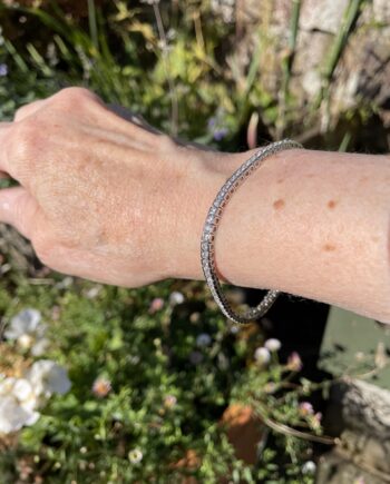 Silver CZ Tennis Bracelet