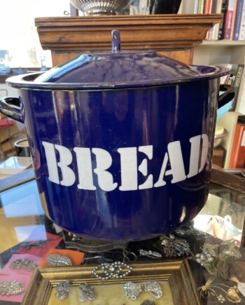 Vintage Enamel Bread Bin
