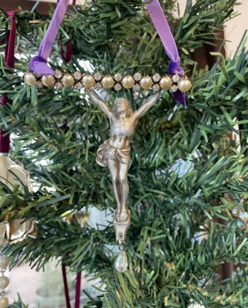 Handmade Pearly Christ Decoration