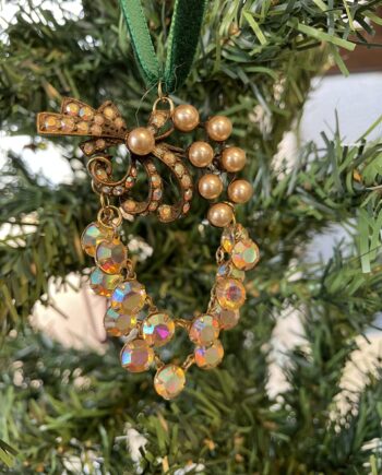 Handmade Auroraborealis and Faux Pearl Decoration