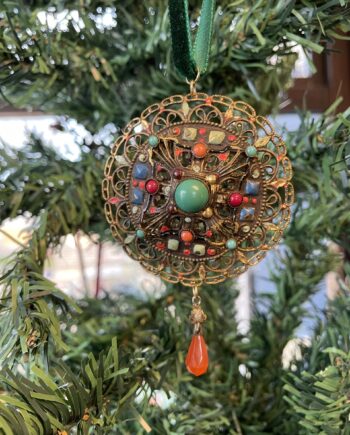 Czechoslovakian Multi Coloured Drop Decoration