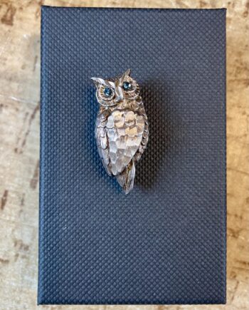 Silver Owl Brooch