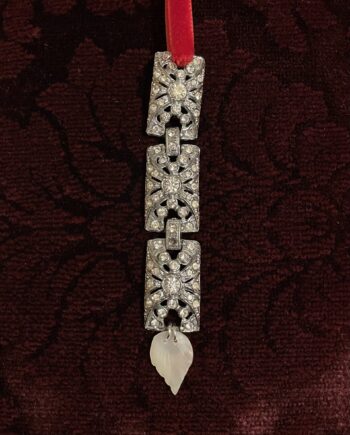 Handmade Vintage Paste and Leaf Decoration