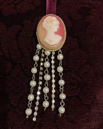 Handmade Cameo and Pearl Decoration