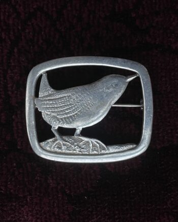 Scottish Silver Wren Brooch