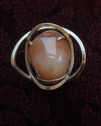 Orkney Silver and Agate Brooch