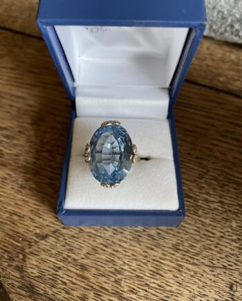 Blue Topaz Cocktail Ring