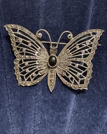 Silver Butterfly Brooch